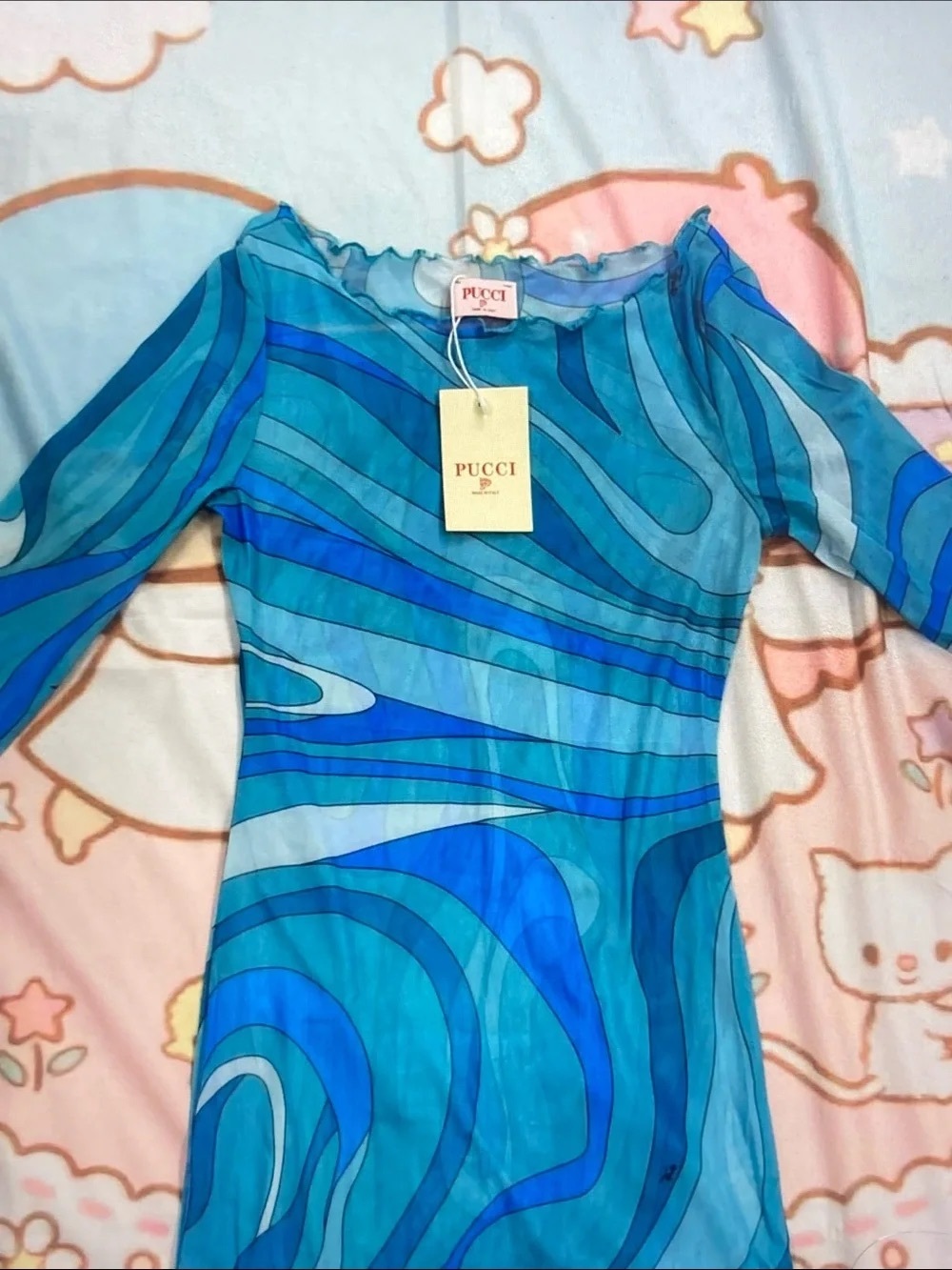 Emilio Pucci Turquoise & Blue Dress - Picture 6 of 10